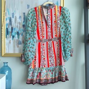 Alice + Olivia Multicolor Floral Mini Dress